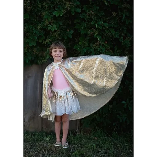 Verkleedcape Gracious Gold Sequins