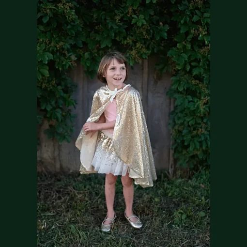 Verkleedcape Gracious Gold Sequins