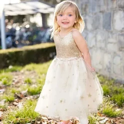 Verkleedjurk - Golden Glam Party Dress