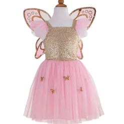 Verkleedjurk Met Feeënvleugels Gold Butterfly