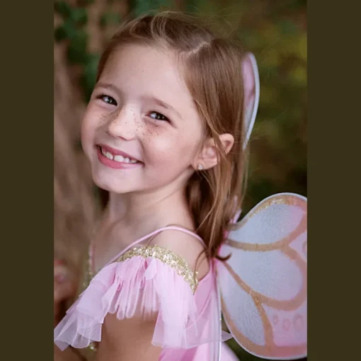 Verkleedjurk Met Feeënvleugels Gold Butterfly