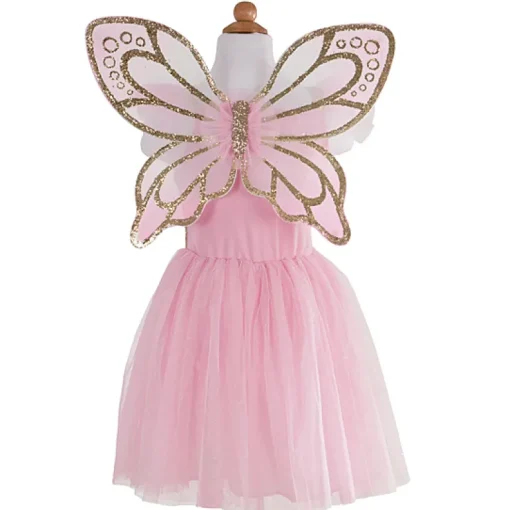 Verkleedjurk Met Feeënvleugels Gold Butterfly