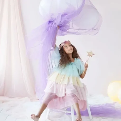 Verkleedjurk Rainbow Ruffle Princess Dress Up | 3-4 Jaar
