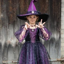 Verkleedkjurk Heks met hoed - Amethyst The Spider Witch