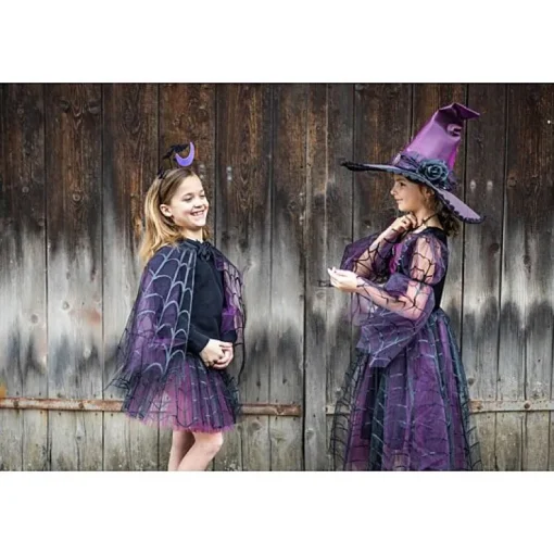 Verkleedkjurk Heks met hoed - Amethyst The Spider Witch