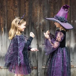 Verkleedkjurk Heks met hoed - Amethyst The Spider Witch
