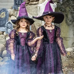 Verkleedkjurk Heks met hoed - Amethyst The Spider Witch