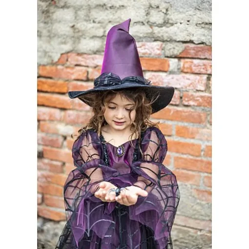 Verkleedkjurk Heks met hoed - Amethyst The Spider Witch