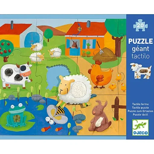 Voelpuzzel Boerderij - 12 + 8 Stukken