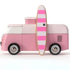 Vw Beach Bus - Pink (Bva367) 16,5X9,4X8,4Cm, Magnetisch, In