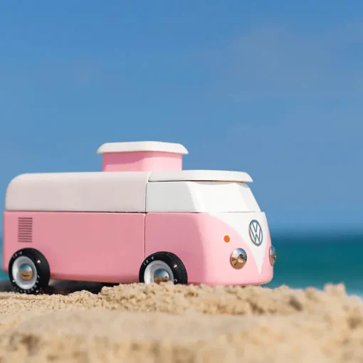 Vw Beach Bus - Pink (Bva367) 16,5X9,4X8,4Cm, Magnetisch, In
