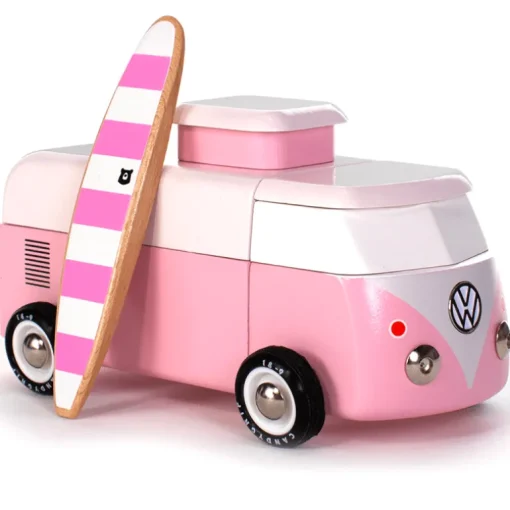 Vw Beach Bus - Pink (Bva367) 16,5X9,4X8,4Cm, Magnetisch, In