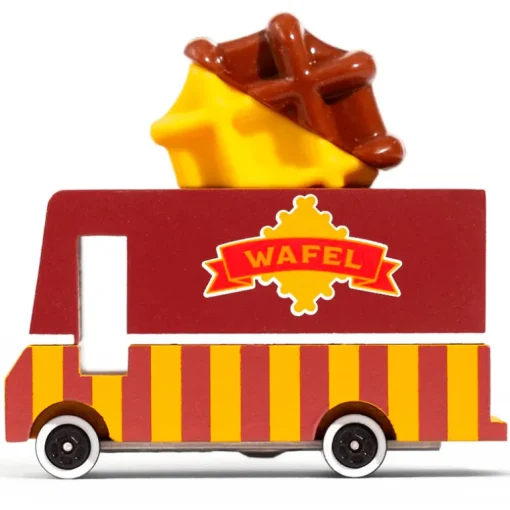 Waffle Van (F188) 8,4X4,1X6,5Cm, Wooden Diecast, In Giftbox, 3+
