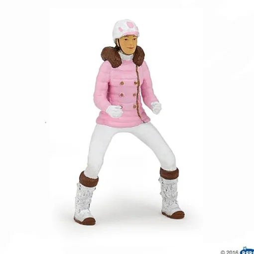 Winter Ruiter Meisje Roze