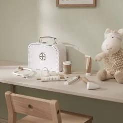 Witte Dokterskoffer Met Instrumenten Uit Hout - Kid'S Hub