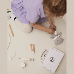 Witte Dokterskoffer Met Instrumenten Uit Hout - Kid'S Hub