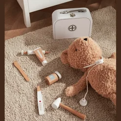 Witte Dokterskoffer Met Instrumenten Uit Hout - Kid'S Hub