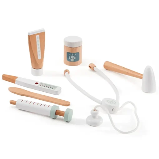 Witte Dokterskoffer Met Instrumenten Uit Hout - Kid'S Hub