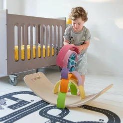 Wobbel Original Blank Gelakt Vilt Mosterd