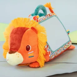 Zacht babyspeeltje spiegel - Jack activiteitendriehoek met spiegel