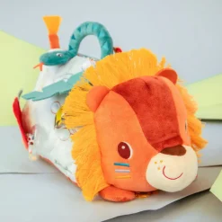 Zacht babyspeeltje spiegel - Jack activiteitendriehoek met spiegel