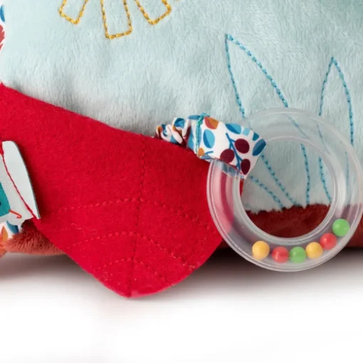 Zacht babyspeeltje spiegel - Jack activiteitendriehoek met spiegel