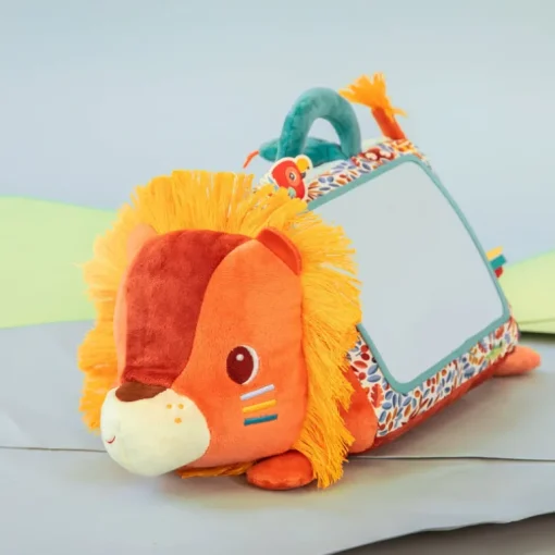 Zacht babyspeeltje spiegel - Jack activiteitendriehoek met spiegel