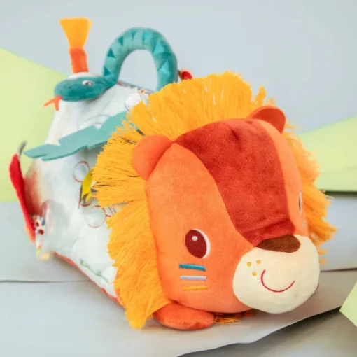 Zacht babyspeeltje spiegel - Jack activiteitendriehoek met spiegel