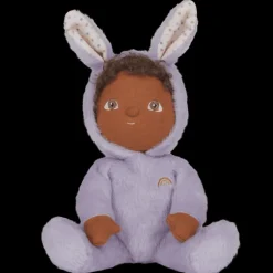 Zacht popje Dinky Dinkum Dolls Babs Bunny Purple - 22 cm