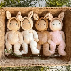 Zacht popje Dinky Dinkum Dolls Babbit Bunny Pink - 22 cm