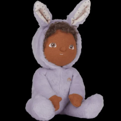 Zacht popje Dinky Dinkum Dolls Babs Bunny Purple - 22 cm