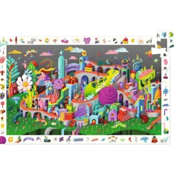 Zoekpuzzel Crazy Town - 200 stukjes + poster
