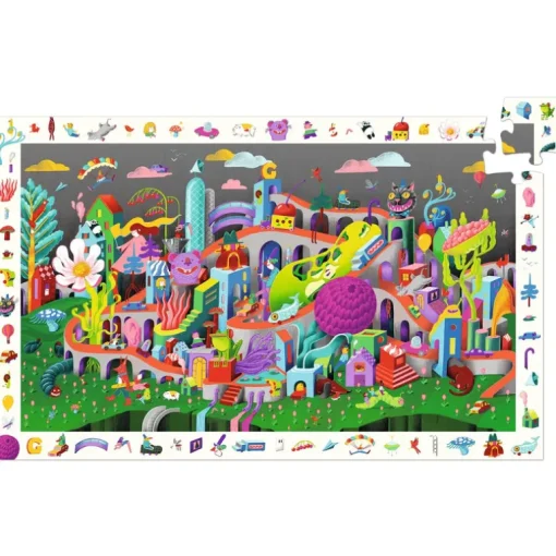 Zoekpuzzel Crazy Town - 200 stukjes + poster