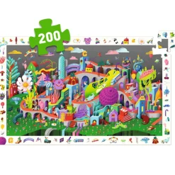 Zoekpuzzel Crazy Town - 200 stukjes + poster