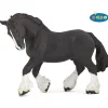 Zwart Shire Paard