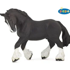 Zwart Shire Paard
